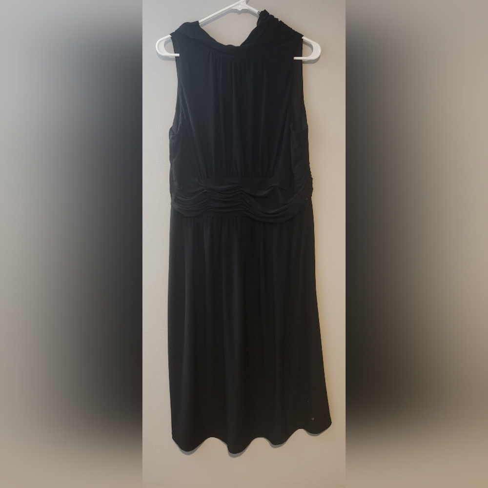 Jones Studio Classic Black Midi Dress